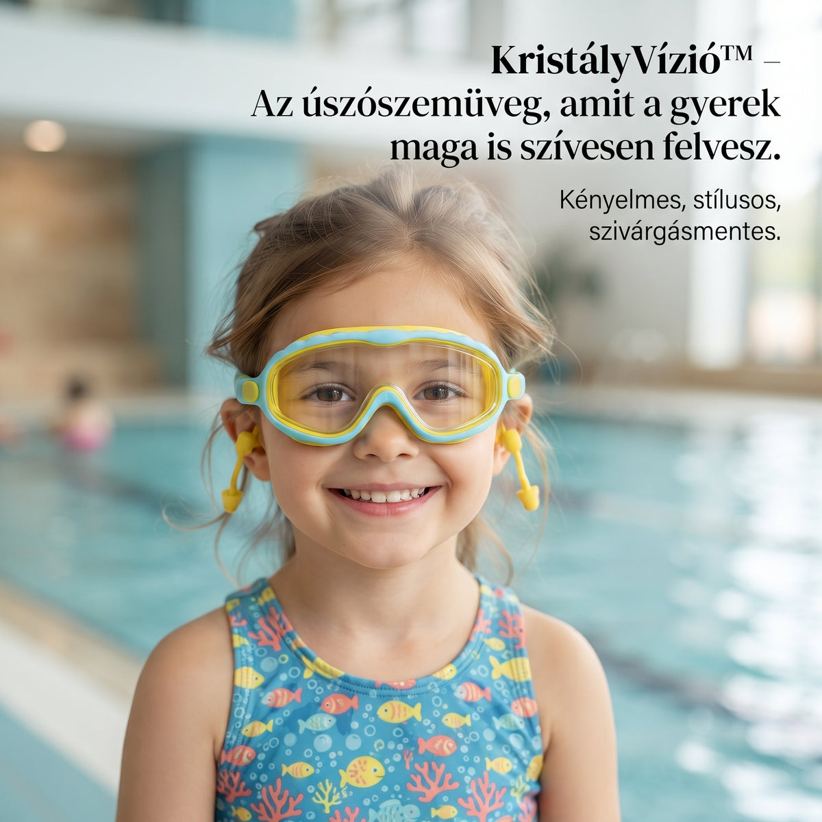 KristályVízió™– Az úszószemüveg, amit a gyerek maga is szívesen felvesz